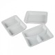 Porcelain 3-compartment menu tray
