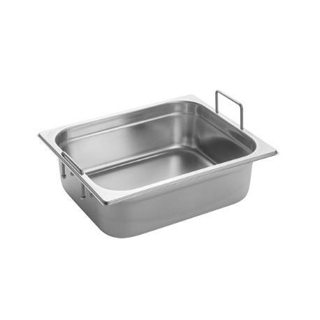 Gastronorm Pan 1/2 GN 100 mm - recessed handles