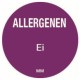 Allergy Label 'Egg' round 25 mm, 1000/roll