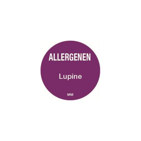 Allergy Label 'Lupin' round 25 mm, 1000/roll