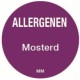 Allergy Label 'Mustard' round 25 mm, 1000/roll
