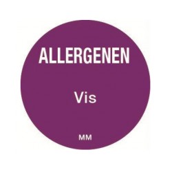 Allergy Label 'Fish' round 25 mm, 1000/roll