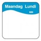 Easy Removable Label 'Monday', 1000/roll