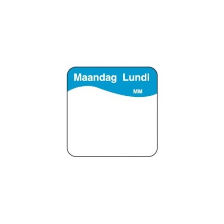 Easy Removable Label 'Monday', 1000/roll