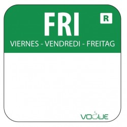 Vogue Food Label 'Friday', 1000/roll