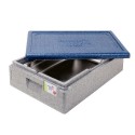 Thermobox 1/1 GN premium 11 cm gray/blue