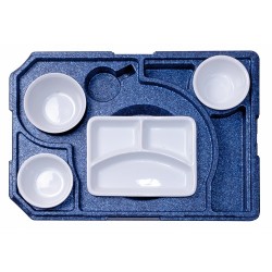 Diner box +3 for rectangular dish (incl. crockery)