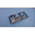Duo 3-Compartment dish stainless steel