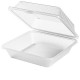 PP 1-compartment dish high lid white (12 pcs)