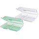 PP 2-compartment dish white (12 st)
