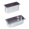 Ice scooping containers & lids